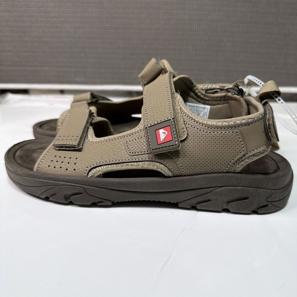 Quiksilver Pinnacle Sandals Mens 7 Tan Hiking Sport Strappy NEW